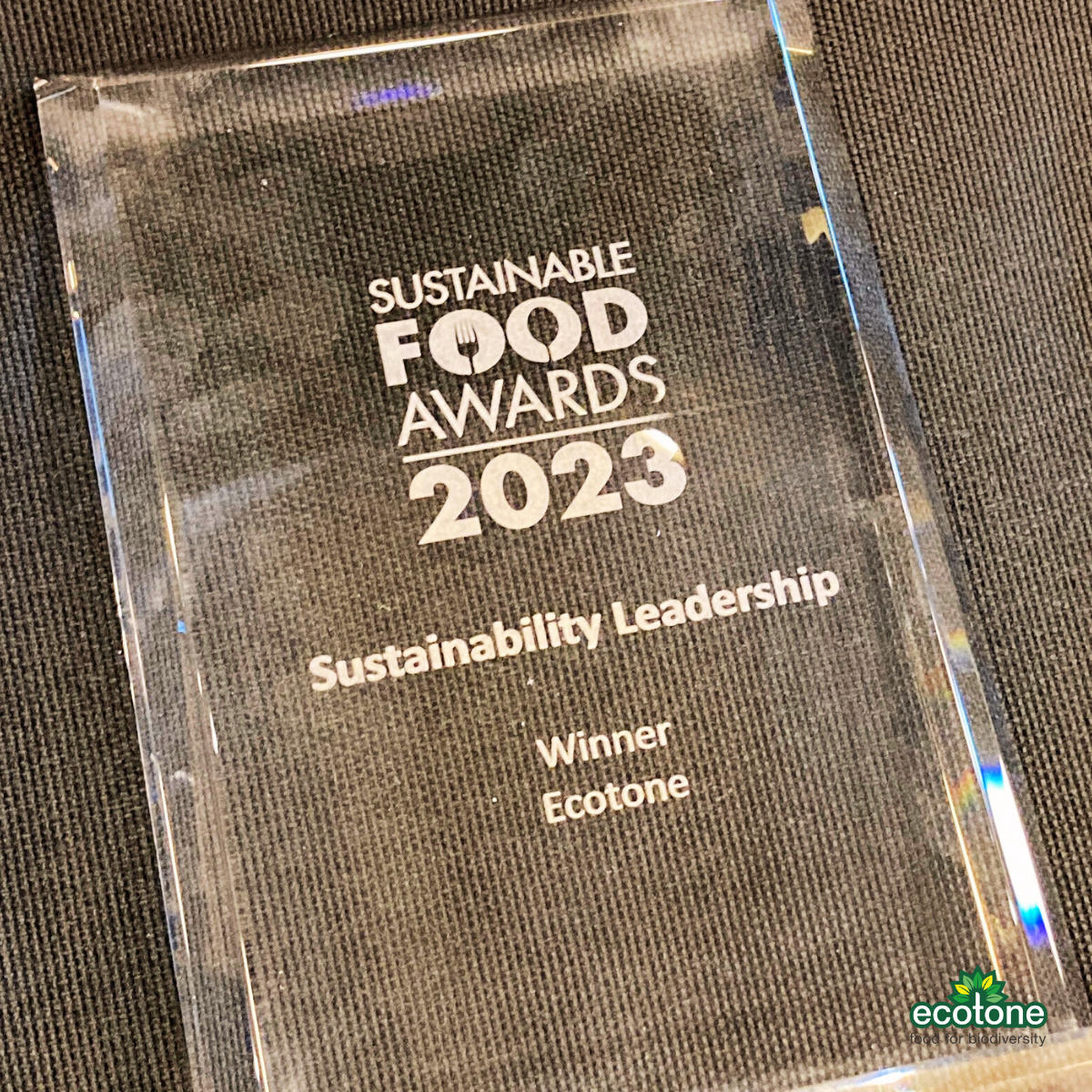 Ecotone, winner of the Sustainable Food Award 2023!